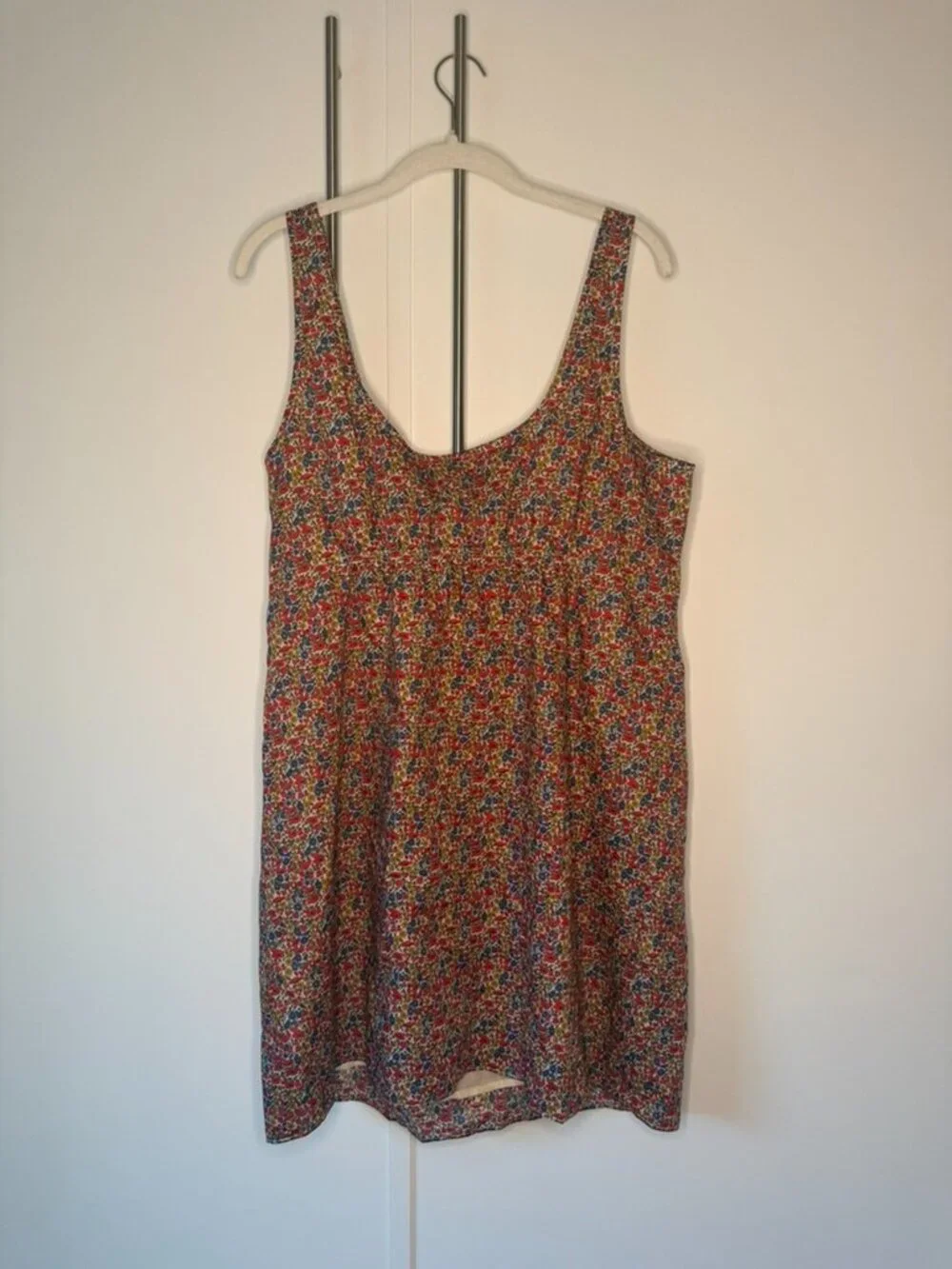 Jcrew Scoopback mini dress in Liberty® floral fabric
